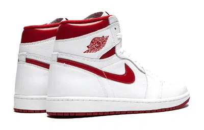 Air Jordan (gs)  1 Retro High Og 'metallic Red' In White
