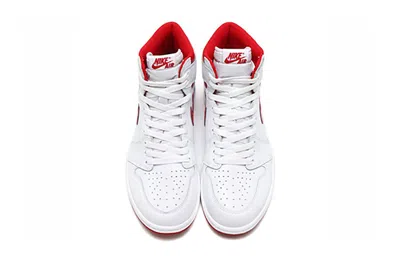 Air Jordan (gs)  1 Retro High Og 'metallic Red' In White