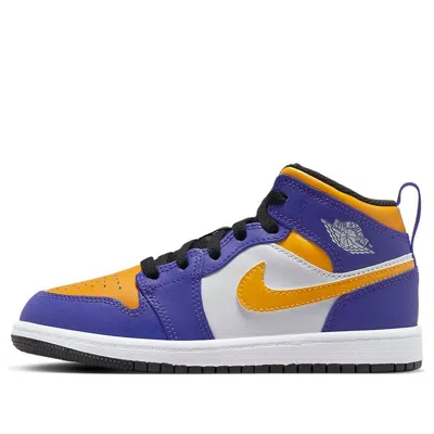 Air Jordan (ps)  1 Mid 'lakers'