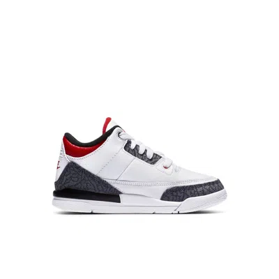 Air Jordan (ps)  3 Retro Denim Se 'fire Red Denim'