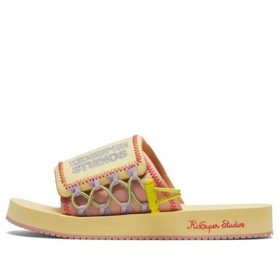 Puma Kidsuper Studios X Wilo Slide 'yellow Peach Beige' In Multi