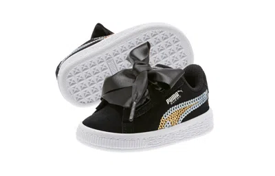 Puma (ps)  Suede Heart Trailblazer In Black