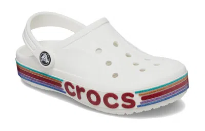 Crocs (gs)  Bayaband Rainbow Glitter Clogs 'white Red'