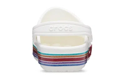 Crocs (gs)  Bayaband Rainbow Glitter Clogs 'white Red'