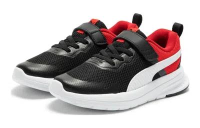 Puma (ps)  Evolve Run Mesh Alternative Closure 'black Red' In Multi