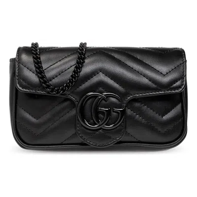 Gucci (wmns)  Gg Marmont Matelasse Super Mini Bag 'black'