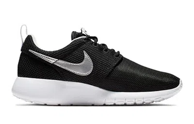 Nike (gs)  Roshe One 'black Metallic Silver'