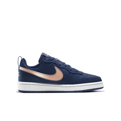 Nike (gs)  Court Borough Low 2 'navy Copper'