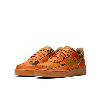 Nike (gs)  Air Force 1 Lv8 3 'real Tree' In Orange