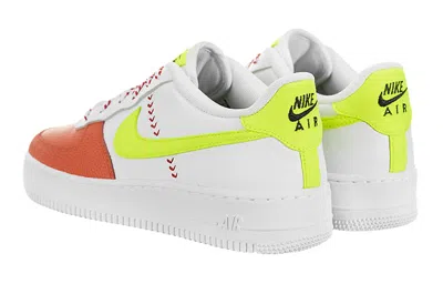 Nike (gs)  Air Force 1 Low Lv8 Sprb 'white Volt Orange' In Multi