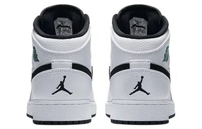 Air Jordan (gs)  1 Retro Mid 'hyper Jade' In White