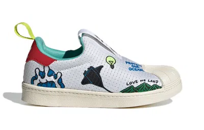 Adidas Originals (ps) Adidas Aaron Kai X Superstar 360 Primeblue J 'pop Art Style Waves'