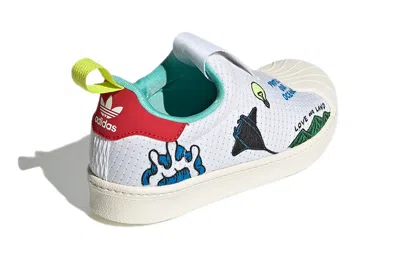 Adidas Originals (ps) Adidas Aaron Kai X Superstar 360 Primeblue J 'pop Art Style Waves'