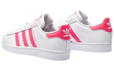 Adidas Originals (gs) Adidas Superstar J 'white Real Pink'