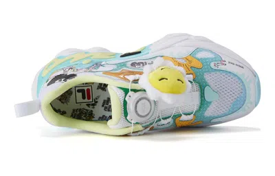 Fila (gs)  Fashion Running Sneakers 'white Blue Yellow' In Multi