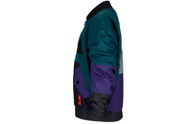 Nike (gs)  Colorblock Long Sleeves Logo Jacket Boy Blue