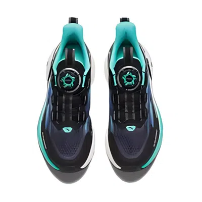 Anta (gs)  Running Series Sneakers 'black Silver Teal'