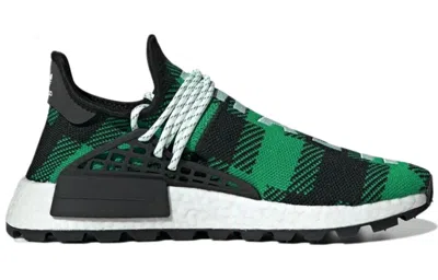 Adidas Originals Adidas X Pharrell X Billionaire Boys Club Nmd Hu Trail 'green Plaid' In Green