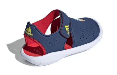 Adidas Originals (ps) Adidas Disney X Fortaswim Stripes J 'donald Duck' In Blue