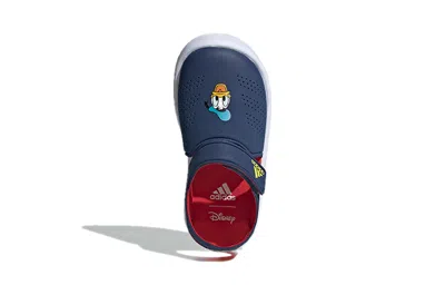 Adidas Originals (ps) Adidas Disney X Fortaswim Stripes J 'donald Duck' In Blue