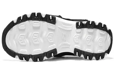 Skechers (gs)  Dlites Sandals 'black White' In Multi
