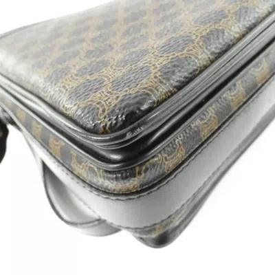 Pre-owned Celine Black Brown Coated Canvas Shoulder Bag ()