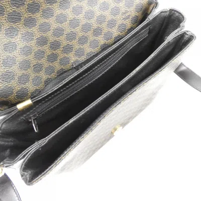 Pre-owned Celine Black Brown Coated Canvas Shoulder Bag ()