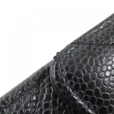 Pre-owned Chanel Black Bordeaux Grained Calfskin Coin Purse/coin Case ()