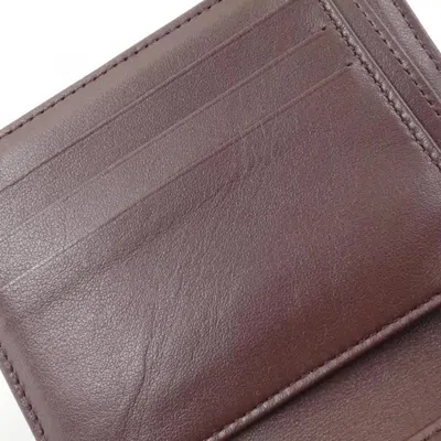 Pre-owned Chanel Black Bordeaux Grained Calfskin Coin Purse/coin Case ()