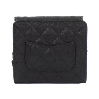 Pre-owned Chanel Black Grained Calfskin Clutch Bag Shoulder Bag ()