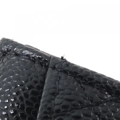 Pre-owned Chanel Black Grained Calfskin Coin Purse/coin Case ()