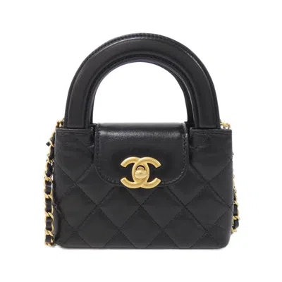 Pre-owned Chanel Black Leather Clutch Bag Shoulder Bag ()