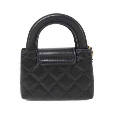 Pre-owned Chanel Black Leather Clutch Bag Shoulder Bag ()