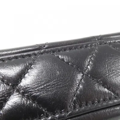 Pre-owned Chanel Black Leather Clutch Bag Shoulder Bag ()