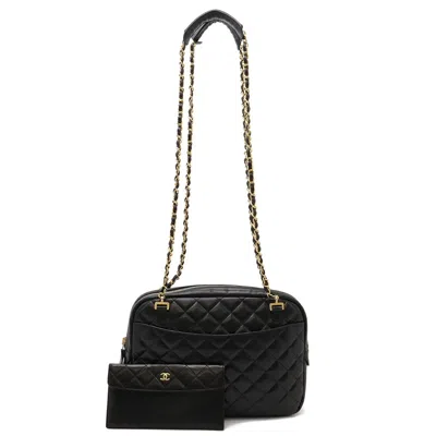 Pre-owned Chanel Black Leather Shoulder Bag Tote Bag ()