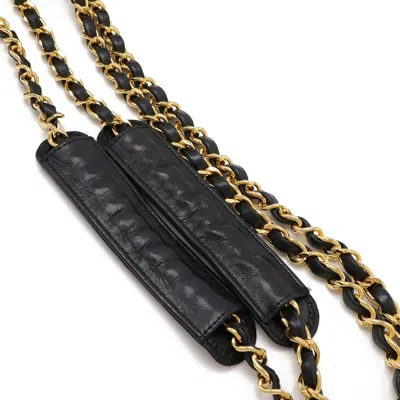 Pre-owned Chanel Black Leather Shoulder Bag Tote Bag ()