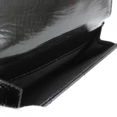 Pre-owned Chanel Black Leather Wallet (tri-fold) ()