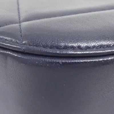 Pre-owned Chanel Navy Leather Shoulder Bag ()