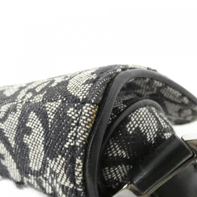 Pre-owned Dior Christian  Black Gray Silver White Canvas Shoulder Bag ()