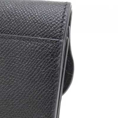 Pre-owned Dior Christian  Black Leather Wallet (tri-fold) ()