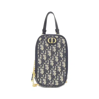 Pre-owned Dior Christian  Blue Canvas Shoulder Bag ()