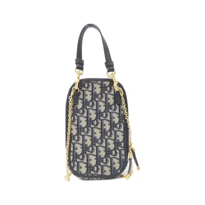 Pre-owned Dior Christian  Blue Canvas Shoulder Bag ()