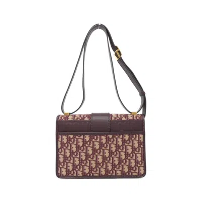 Pre-owned Dior Christian  Burgundy Canvas Shoulder Bag ()