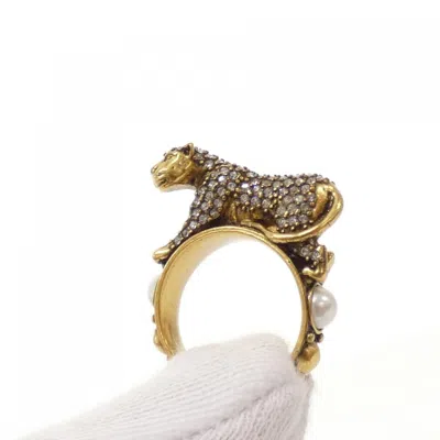 Pre-owned Dior Christian  Clear White Band Ring ()