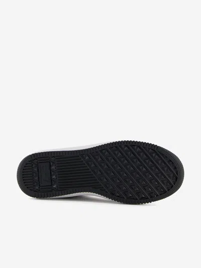 Ea7 Boys Logo Trainers In Black