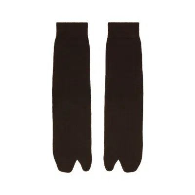 Maison Margiela Tabi Socks In Black