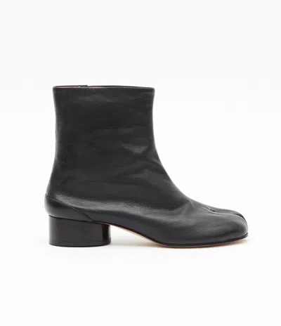 Maison Margiela Boots Tabi H30 En Cuir De Veau Vintage Noir In Brown