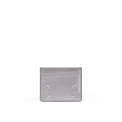 Maison Margiela Four Stitches Card Holder Unisex Metallic Grey