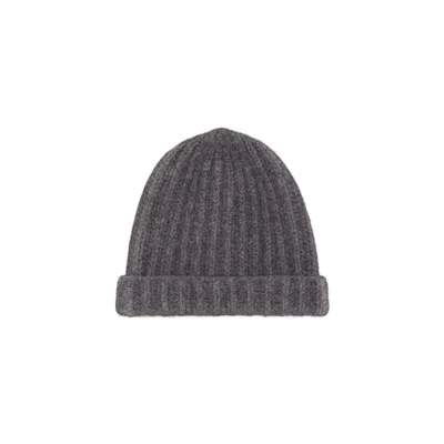 Maison Margiela Felted Wool Beanie Man Dark Grey