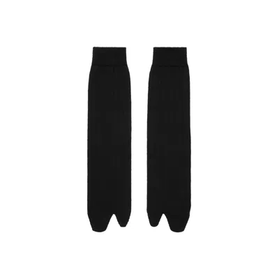Maison Margiela Tabi Socks Man Black In Black